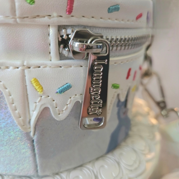 Loungefly Disney100 Anniversary Celebration Cake Crossbody Bag - Picture 8 of 8